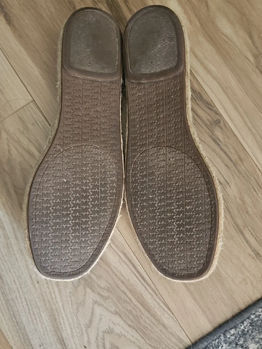 MICHAEL Michael Kors Natural Canvas & Tan Leather Espadrille Slingbacks